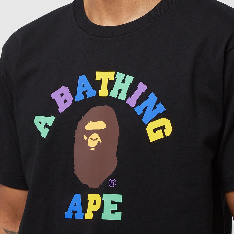A Bathing Ape Colors College Tee Black