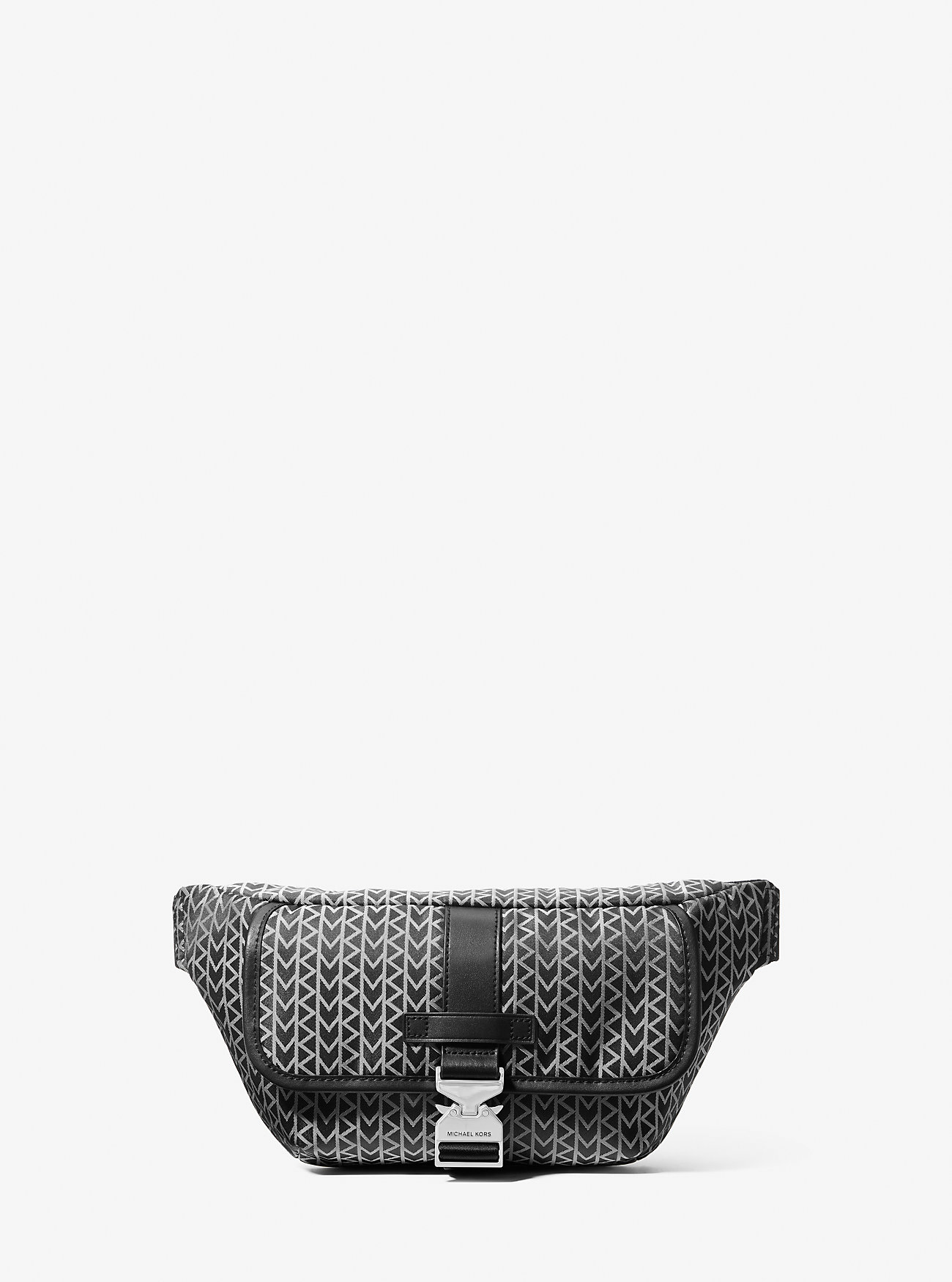 Eli MK2000 Logo Jacquard Sling Bag - SVART