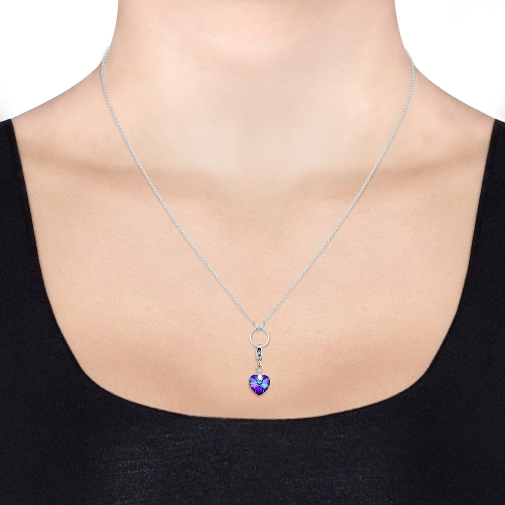 Elli Elli Amulette Femmes pendentif coeur glamoureux avec cristal en argent sterling 9 Pendentif