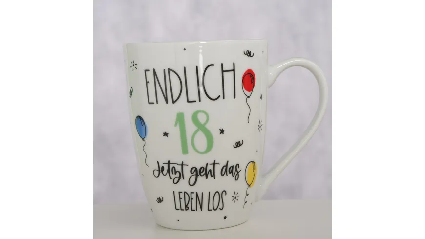 Boltze Tasse in Geschenkpackung 18.Geburtstag