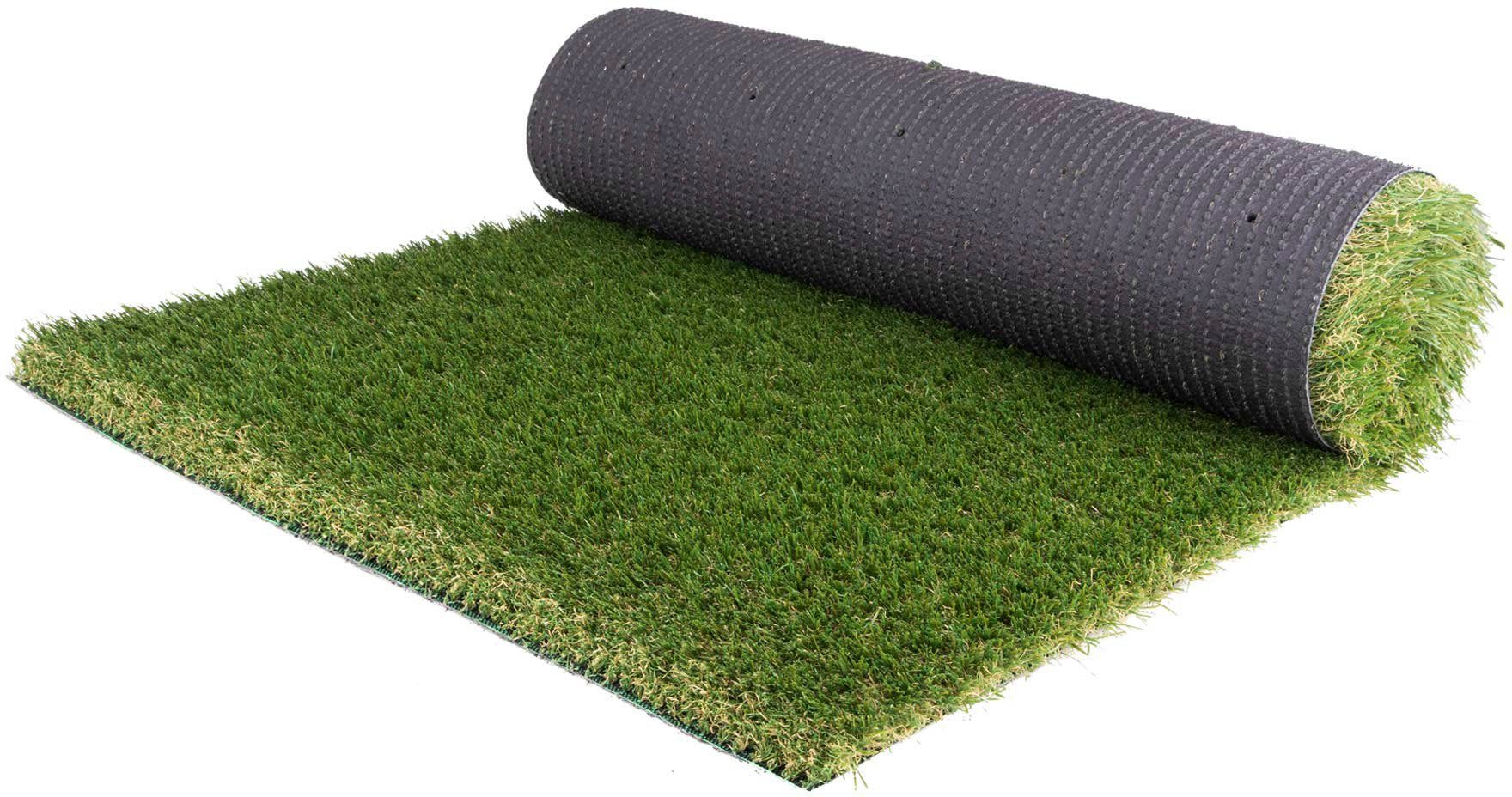 Kunstrasen MIDSOMMAR, Primaflor-Ideen in Textil, rechteckig, Höhe: 40 mm, realistische Optik, mit Drainagefunktion, ideal für Balkon & Terrasse