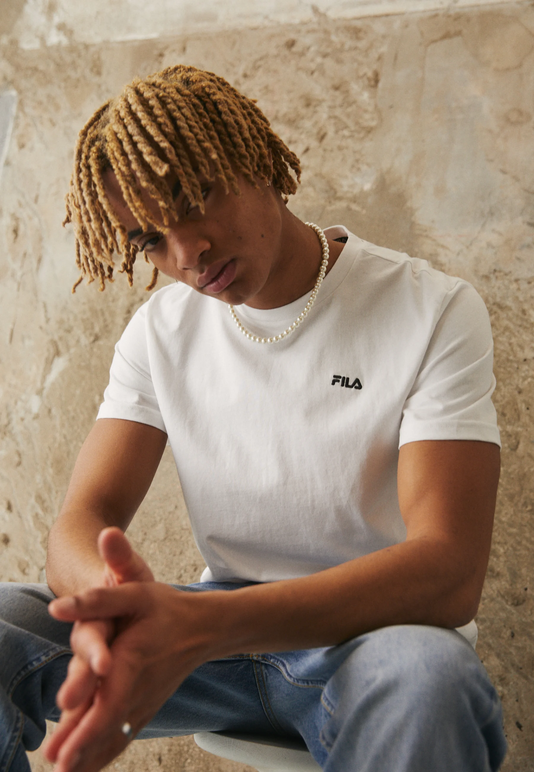 Fila BERLOZ TEE UNISEX - Camiseta básica