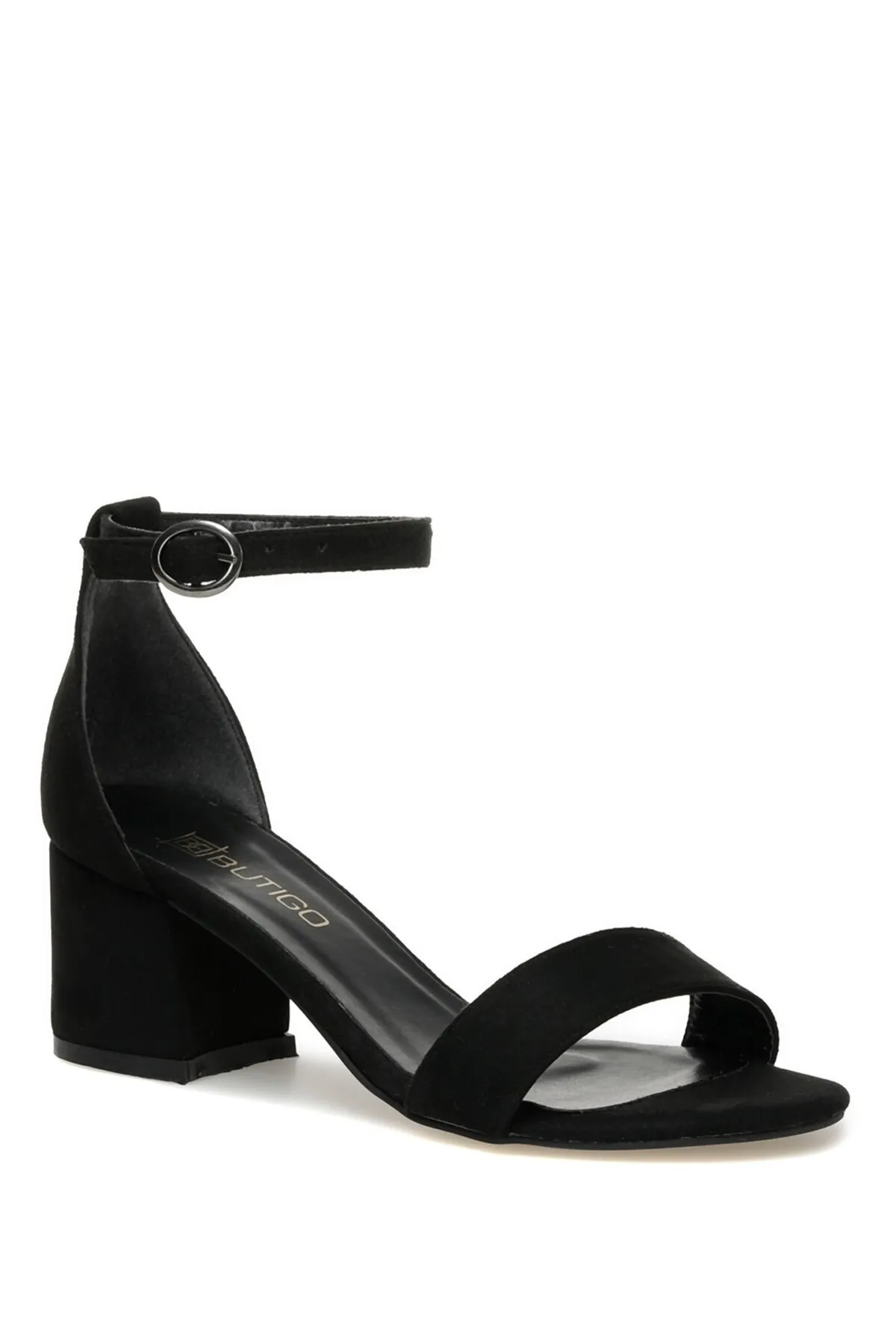 Butigo  Mela 3fx Schwarze Sandalen mit Absatz für Damen