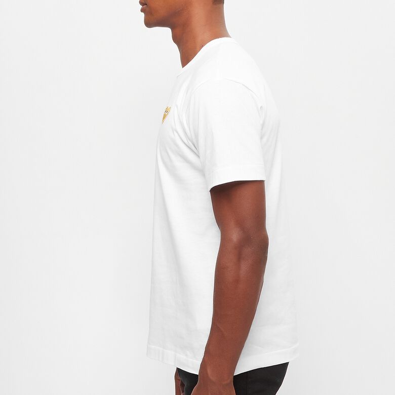 Comme des Garcons Play Gold Heart T-Shirt white