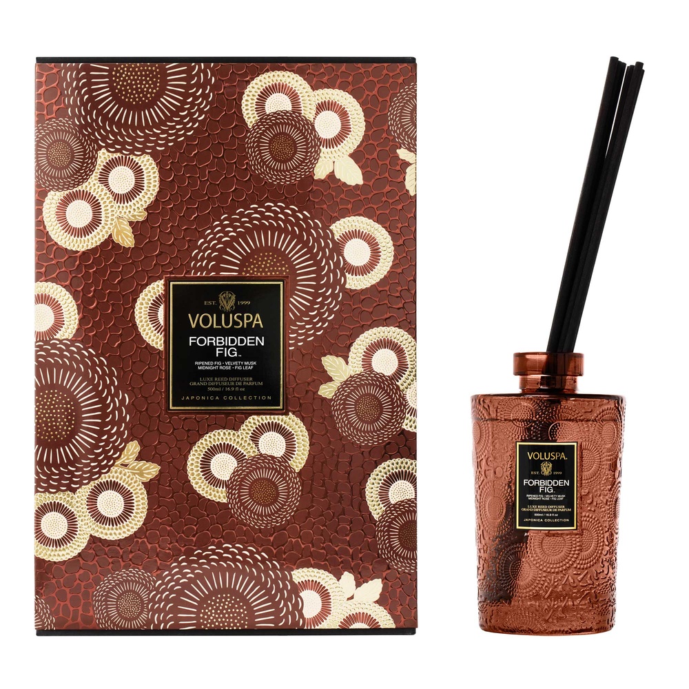 voluspa Forbidden Fig 500mL REED DIFFUSER Set COFFRET DIFFUSEUR