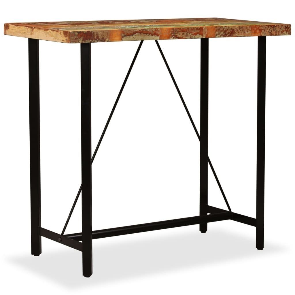 möbelando Stehtisch 295480 (LxBxH: 120x60x107 cm), aus Massivholz in recycle Optik