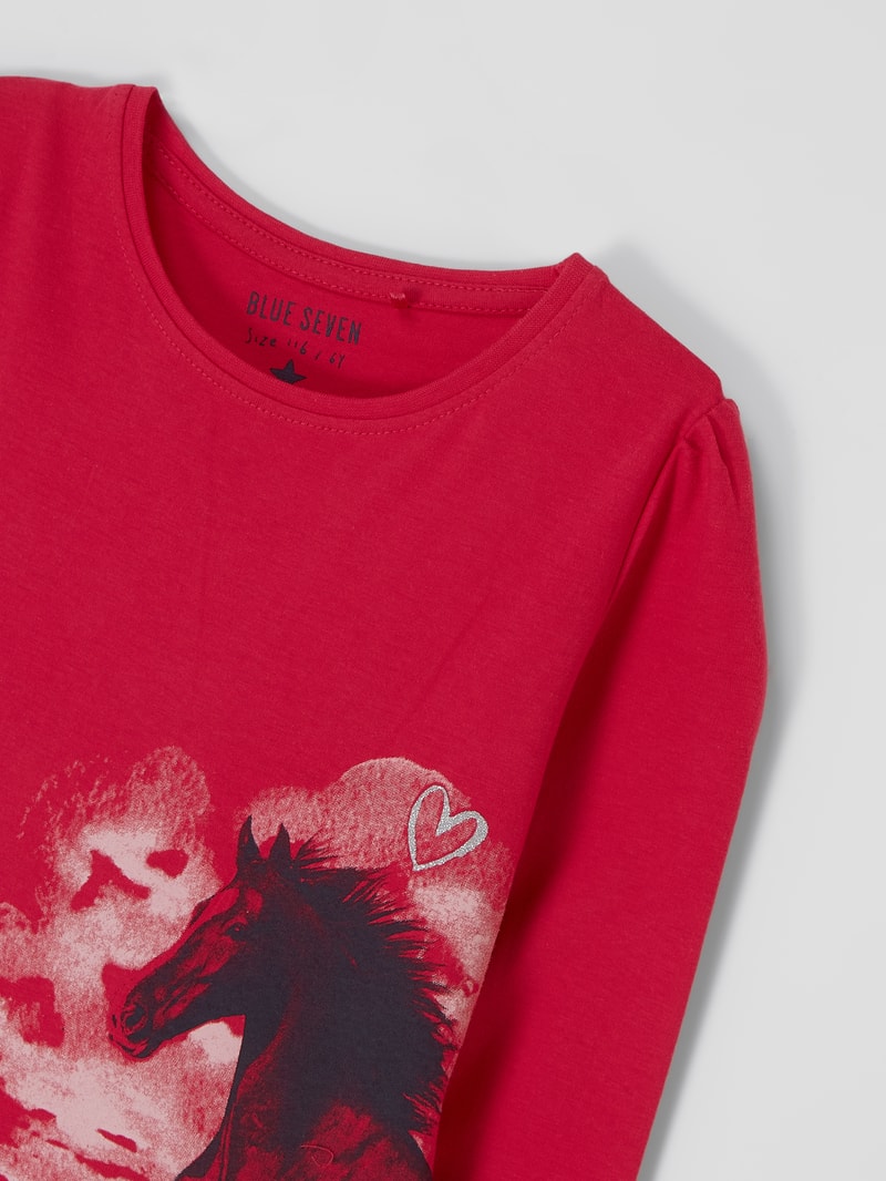 Longsleeve mit Print in pink