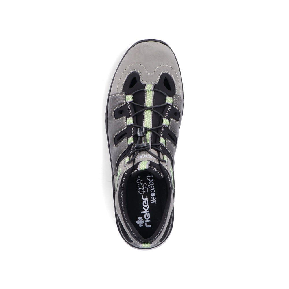 Rieker Herren Slipper asphaltgrau
