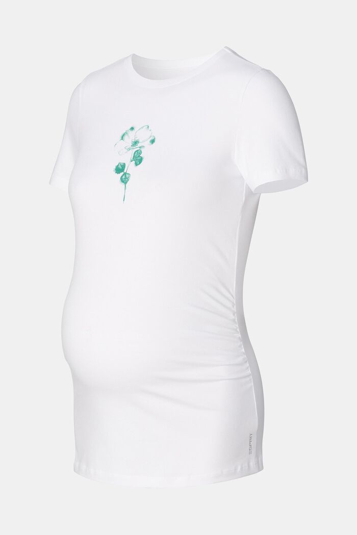 T-Shirt mit Blumenprint, Bio-Baumwolle