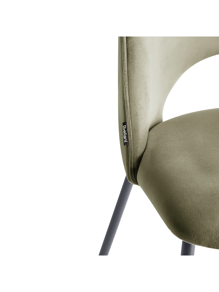 Beliani 2er-Set Esszimmerstuhl COVELO in Grün/Schwarz günstig kaufen onesize