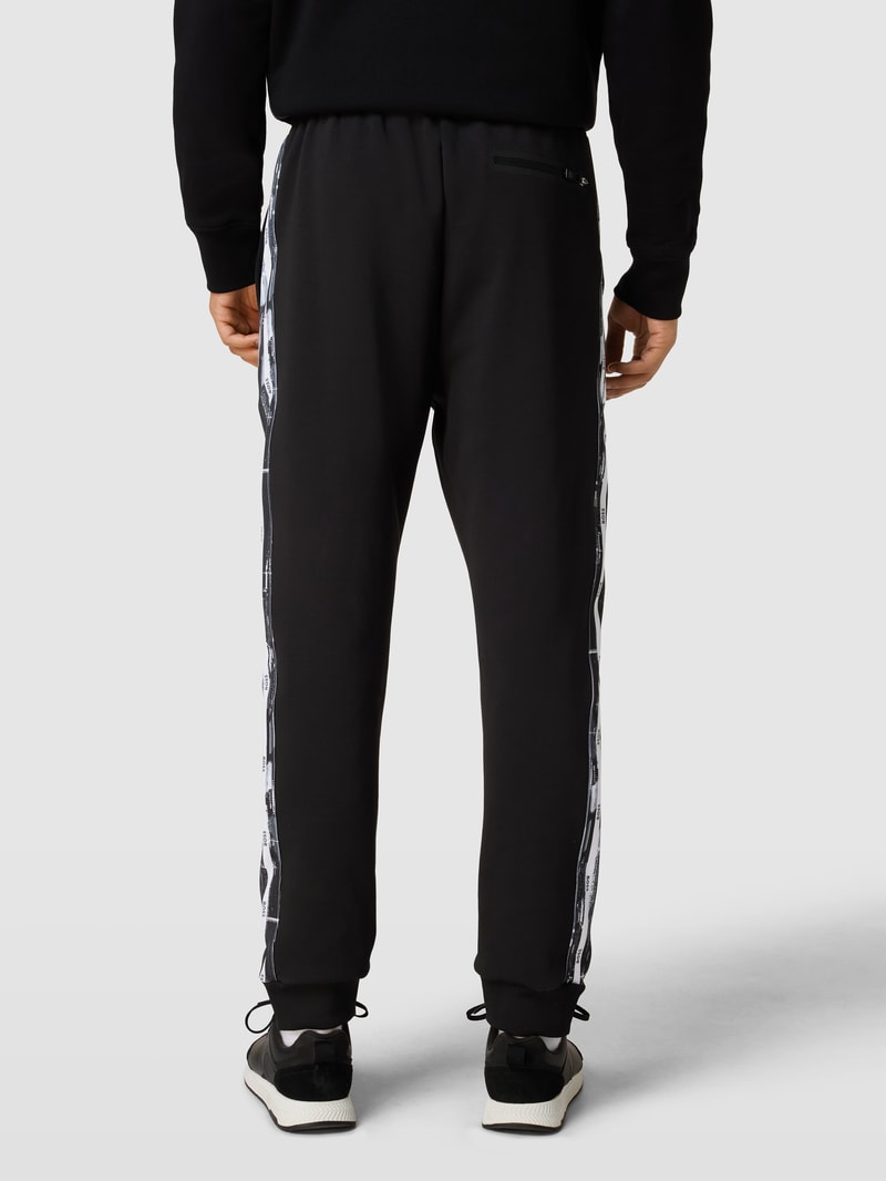 Sweatpants mit Galonstreifen Modell 'Hurley' in schwarz