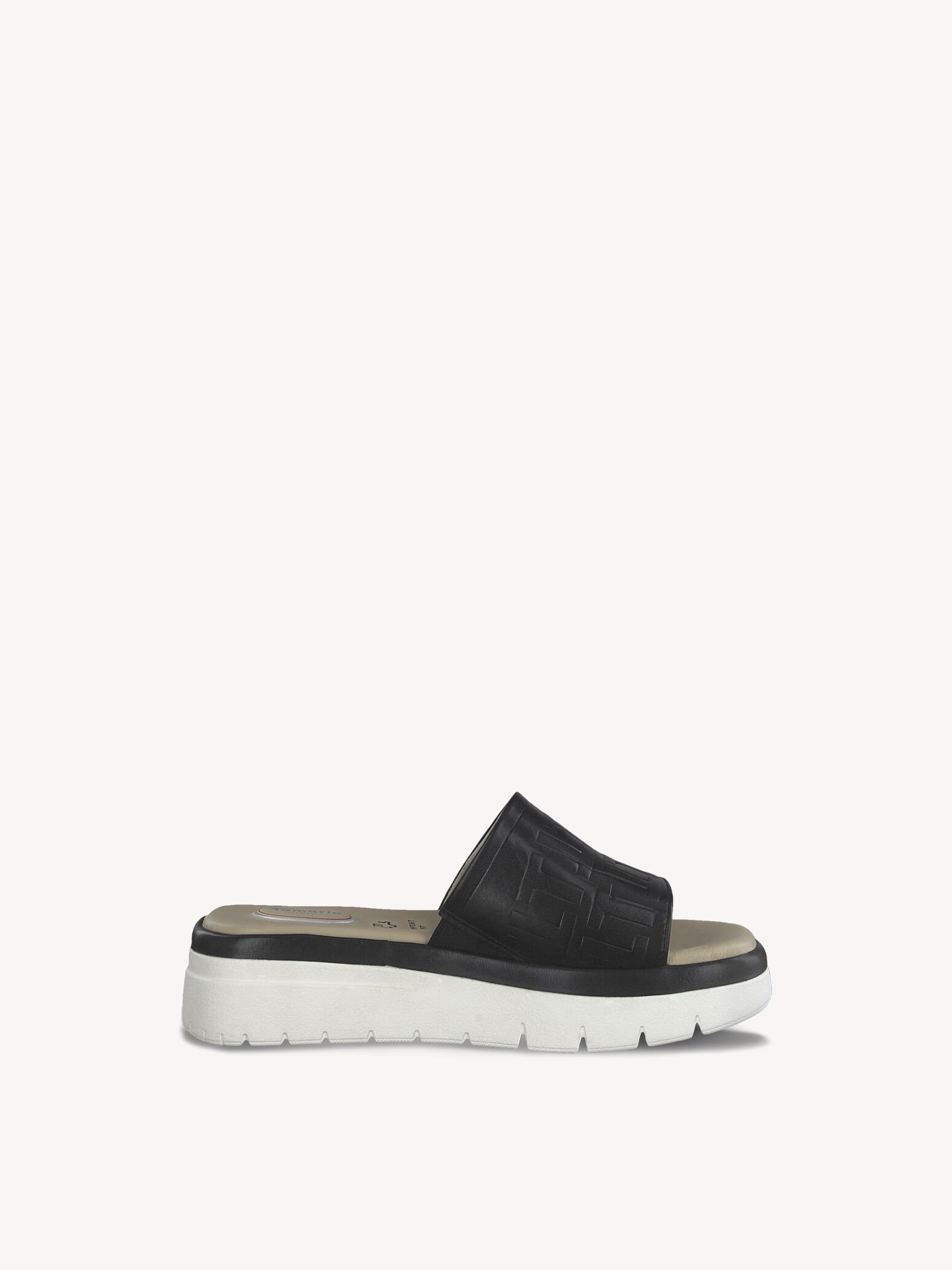 Mule en cuir - noir