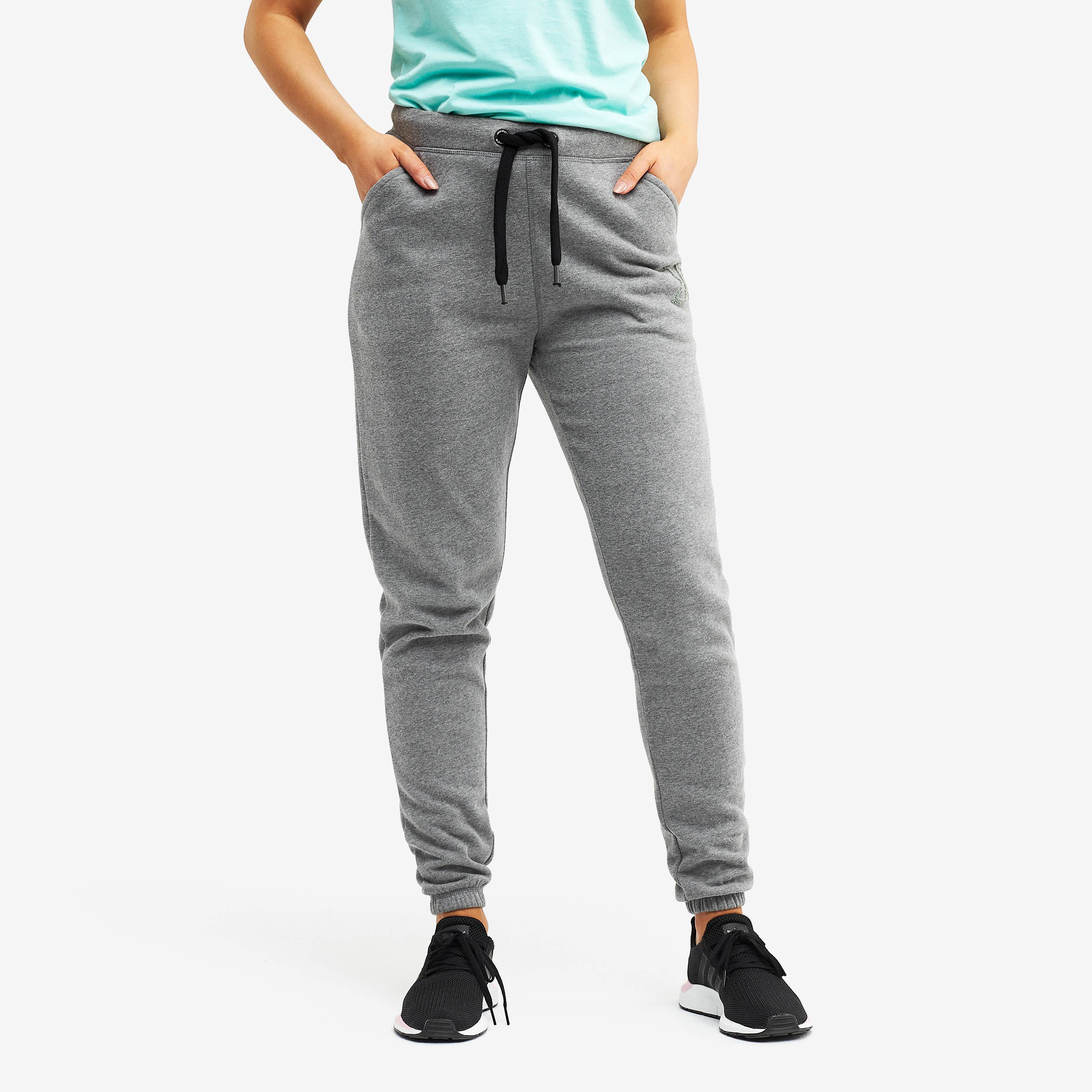 Chill Highwaist Pants Femme Grey melange