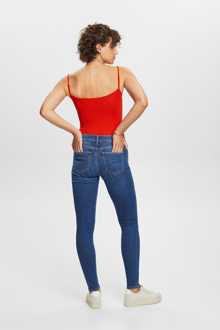 Skinny Jeans mit mittlerer Bundhöhe
