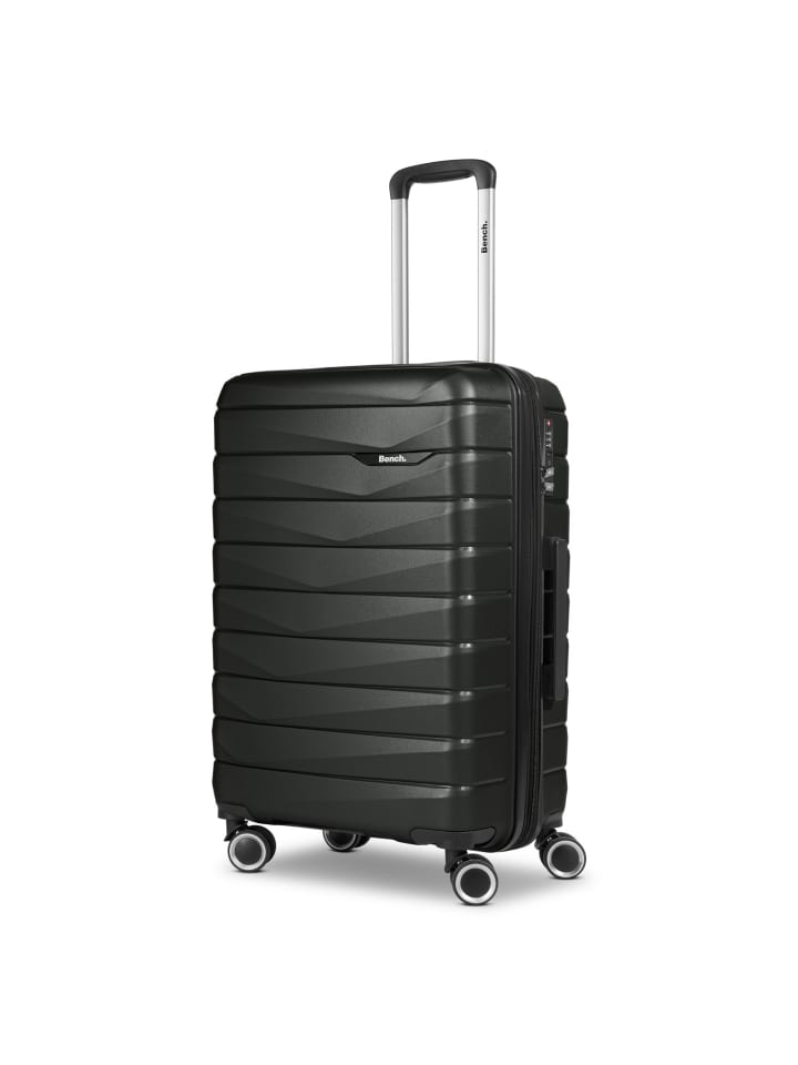 Bench Paris 4 Rollen Kofferset 3-teilig mit Dehnfalte in black günstig kaufen onesize