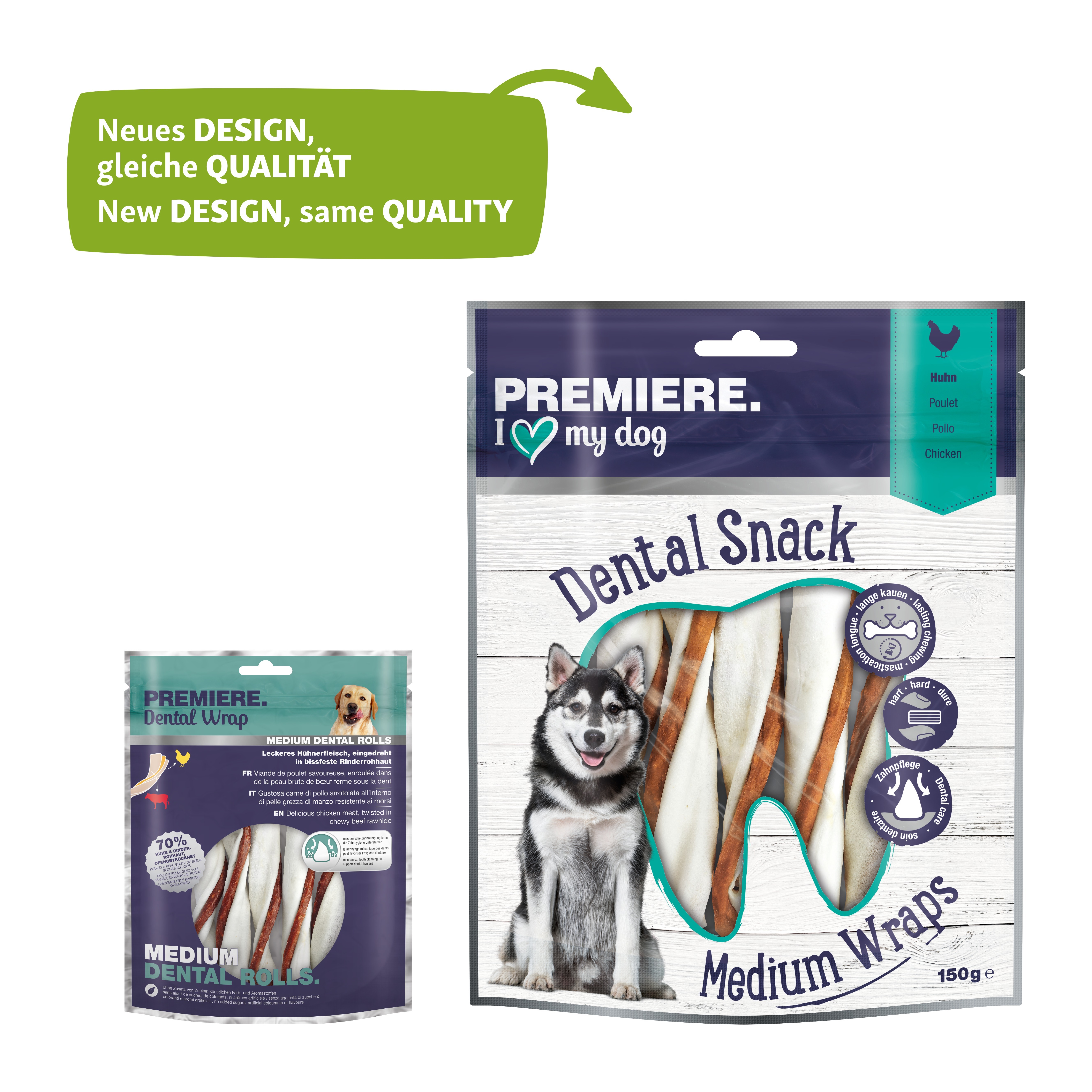 PREMIERE Snacks PREMIERE Dental Wrap Medium Dental Rolls 5 Stück