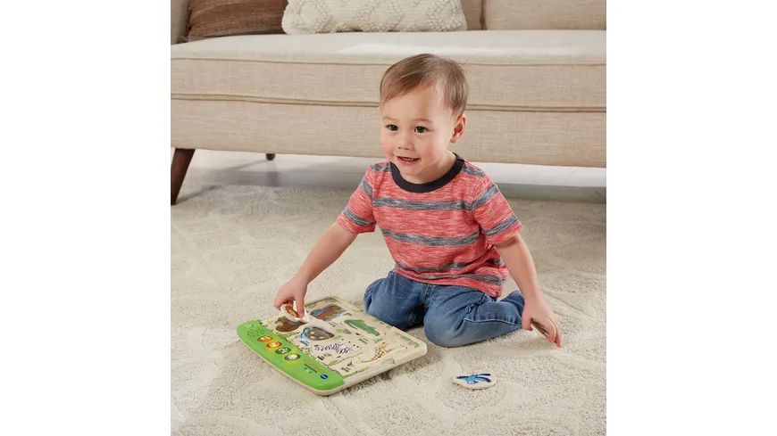 VTech - Baby - Interaktives Holz-Tierpuzzle