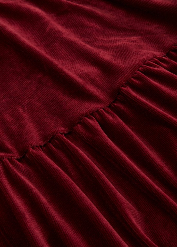 Cord-Kleid mit Langarm