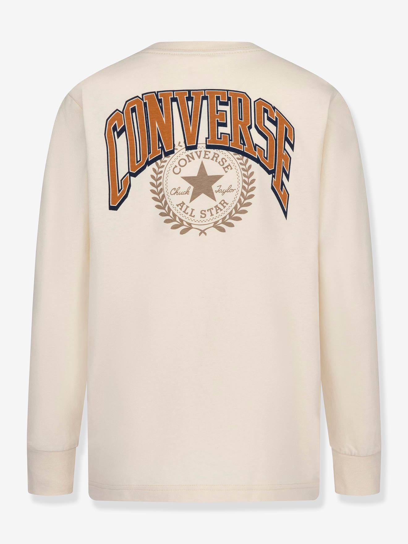 Converse Kinder Shirt Collegiate Sport Stack Ls CONVERSE aus Bio-Baumwolle - beige