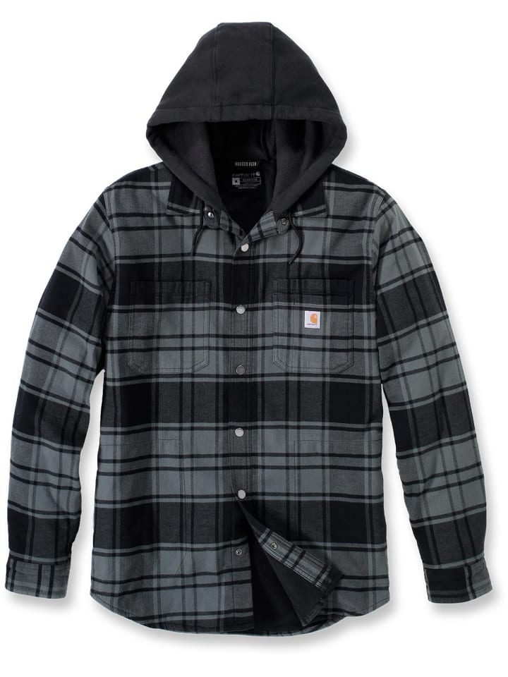 CARHARTT  Flanneljacke in schwarz/grau günstig kaufen