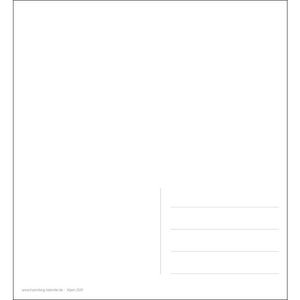 ALPEN SEHNSUCHTSKALENDER 2024. 53 POSTKARTEN - Kalender