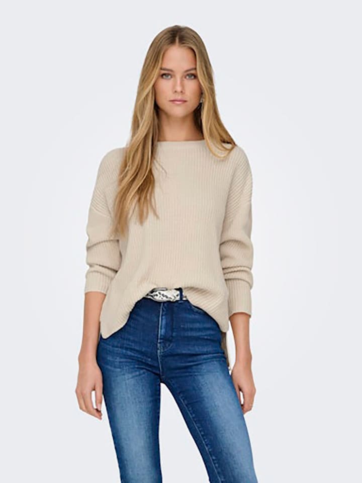 ONLY Pullover in Beige günstig kaufen