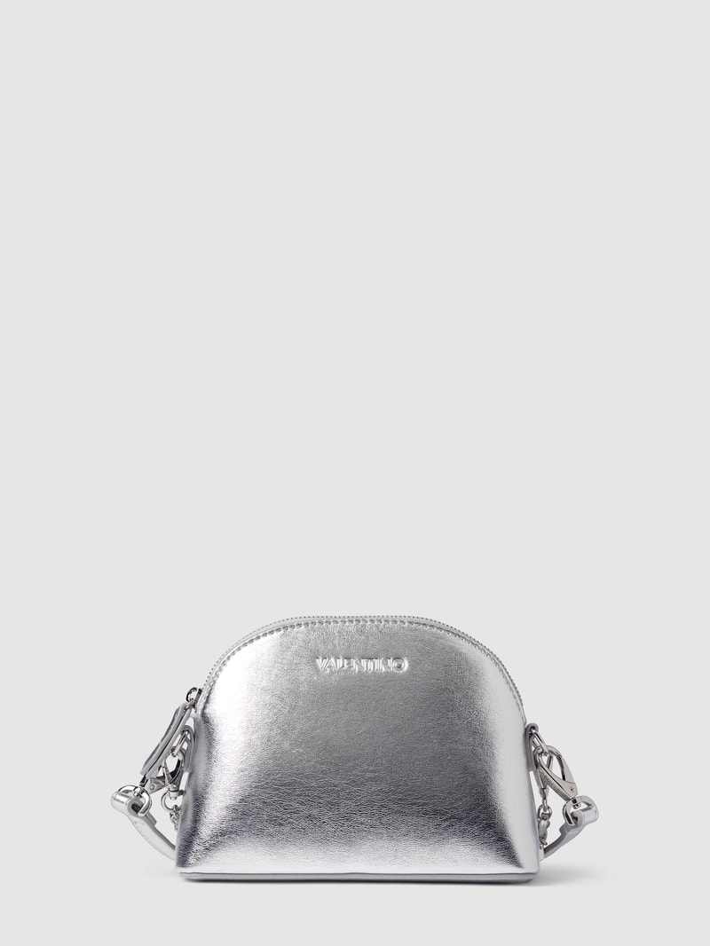 Handtasche mit abnehmbarem Schulterriemen Modell 'MAYFAIR' in silber