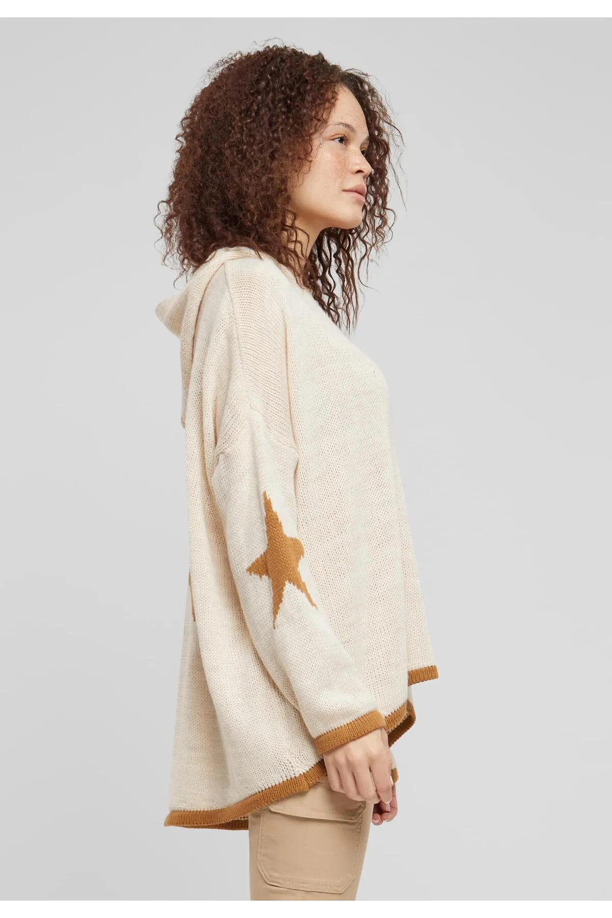 Cloud5ive  Damen Cloud5ive Damen Oversized Hoodie mit Stern Print hinten
