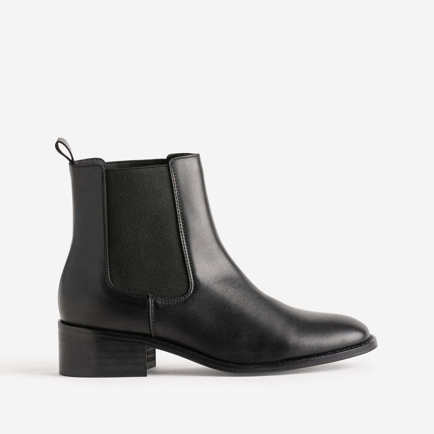 Chelsea boots noir éco-conçu en cuir