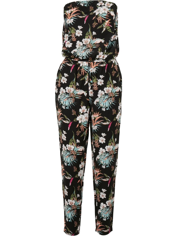 Urban Classics Urban Classics Jumpsuits in black tropical günstig kaufen