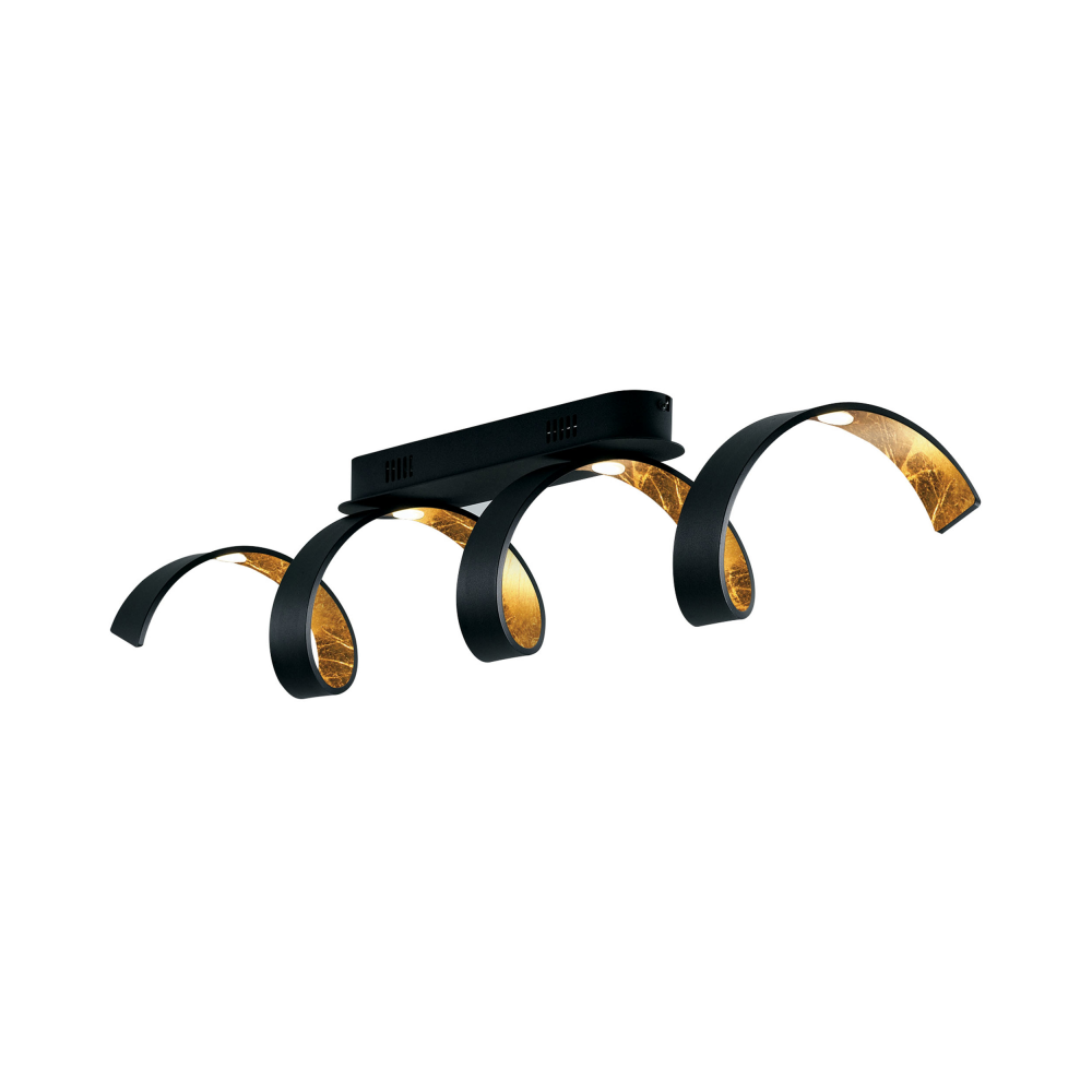 Deckenleuchte Helix schwarz gold