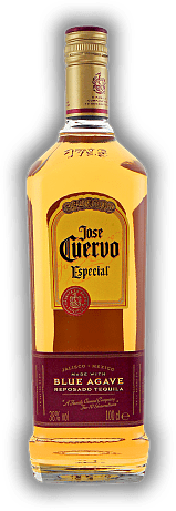 Cuervo Especial Gold Reposado 1,0 Liter Cuervo Especial Gold Reposado 1,0 Liter Der erfolgreichste Tequila der Welt. Ausgewogene Balance zwischen Eiche- und Vanilletönen. 1	 Liter - Vol 38%