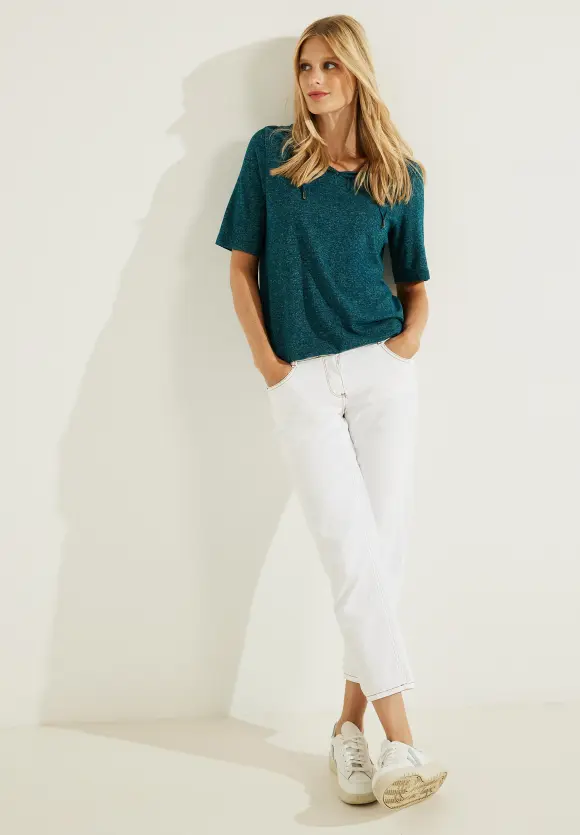 CECIL Kapuzenshirt in Melange