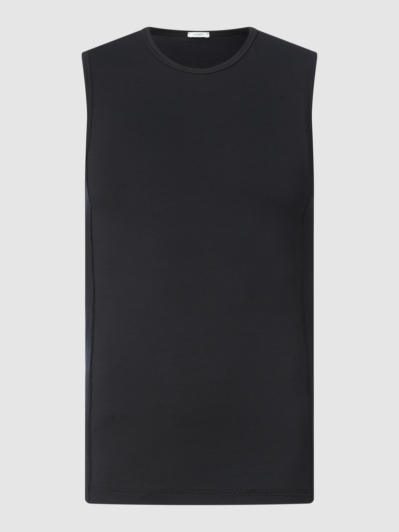 Tanktop aus Lyocellmischung in schwarz