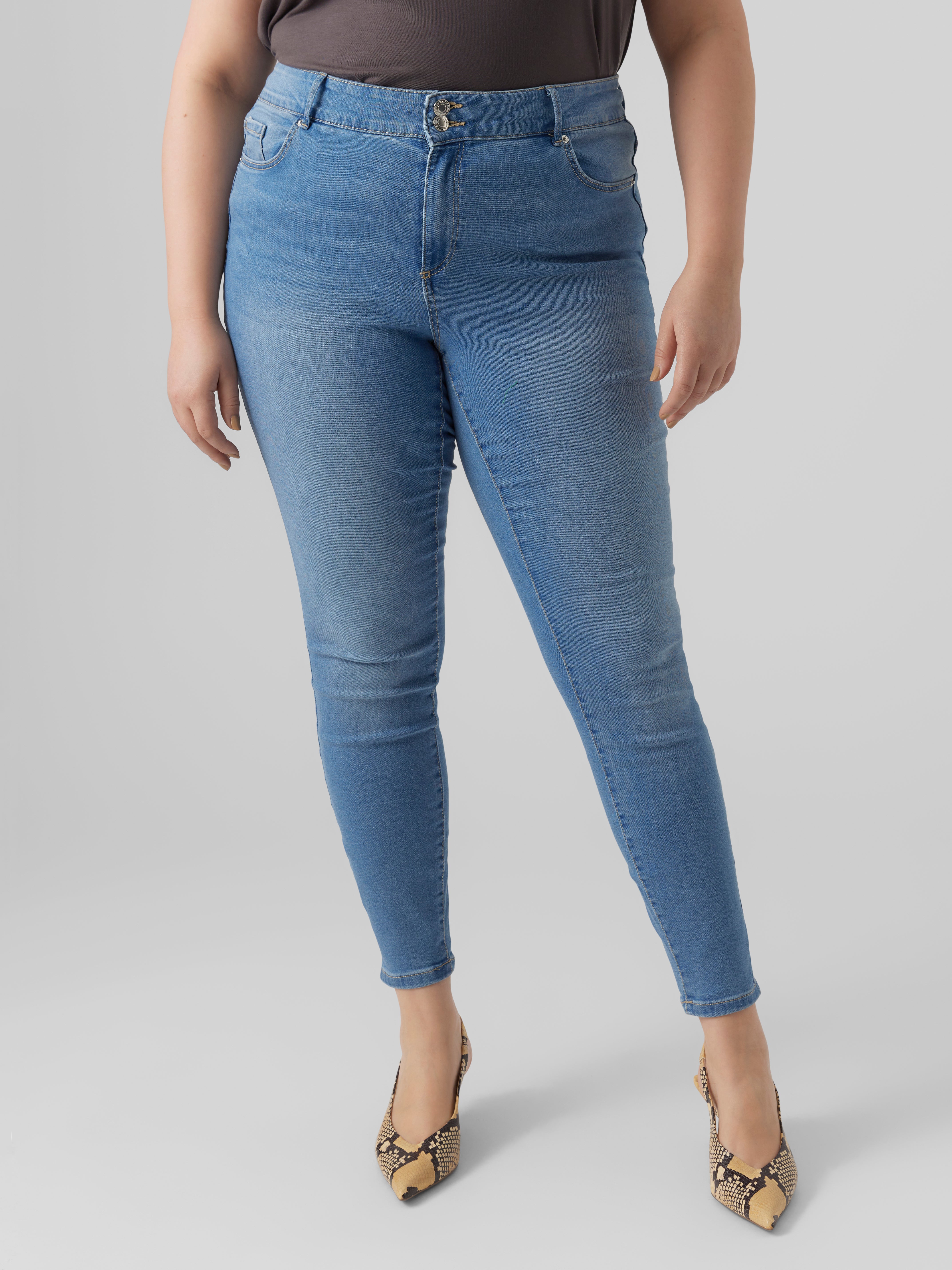 VMSOPHIA Hohe Taille Skinny Fit Jeans