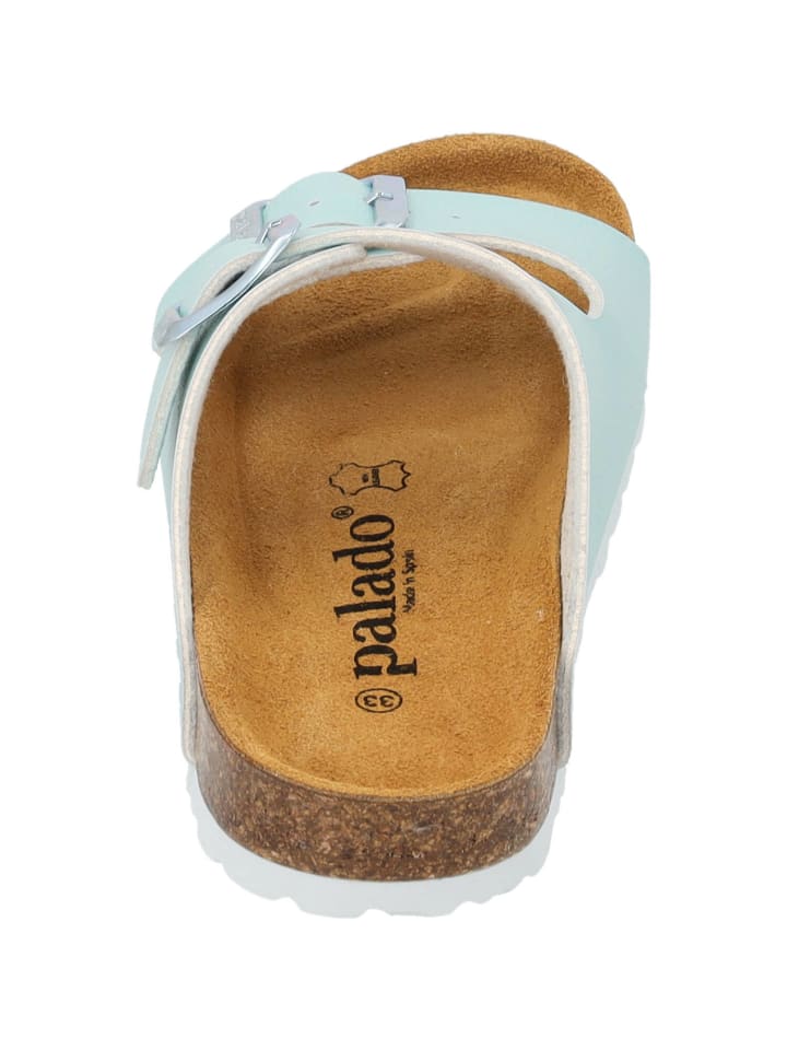 palado Pantoletten in hellgrün metallic günstig kaufen