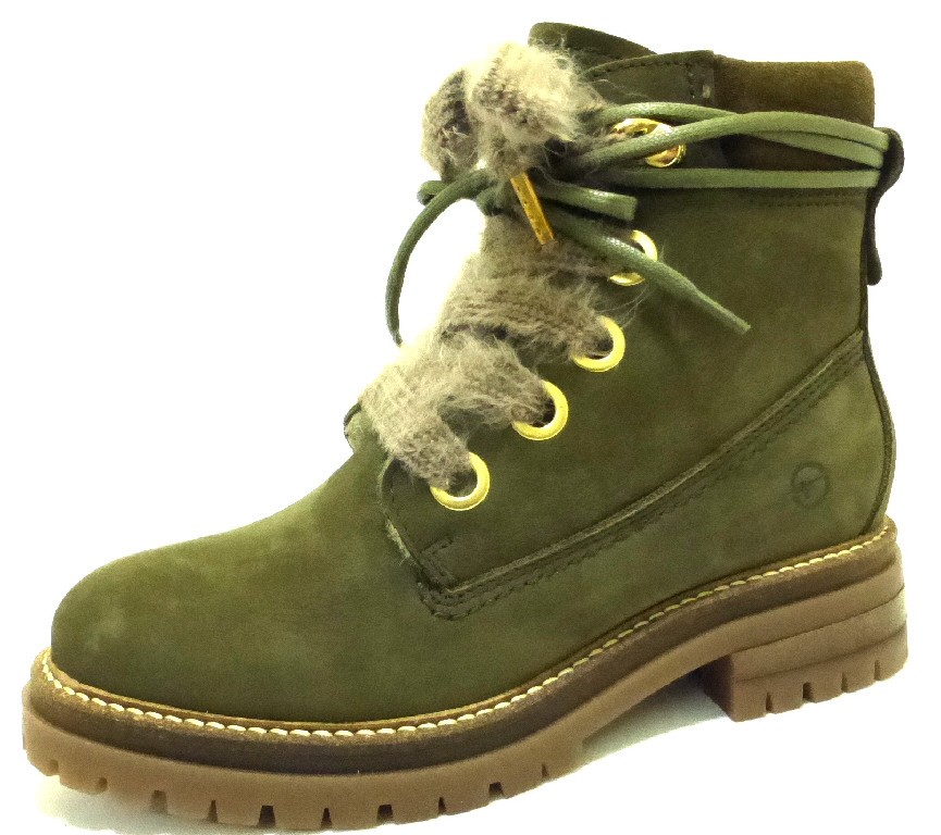 TAMARIS Schnür-Stiefeletten grün