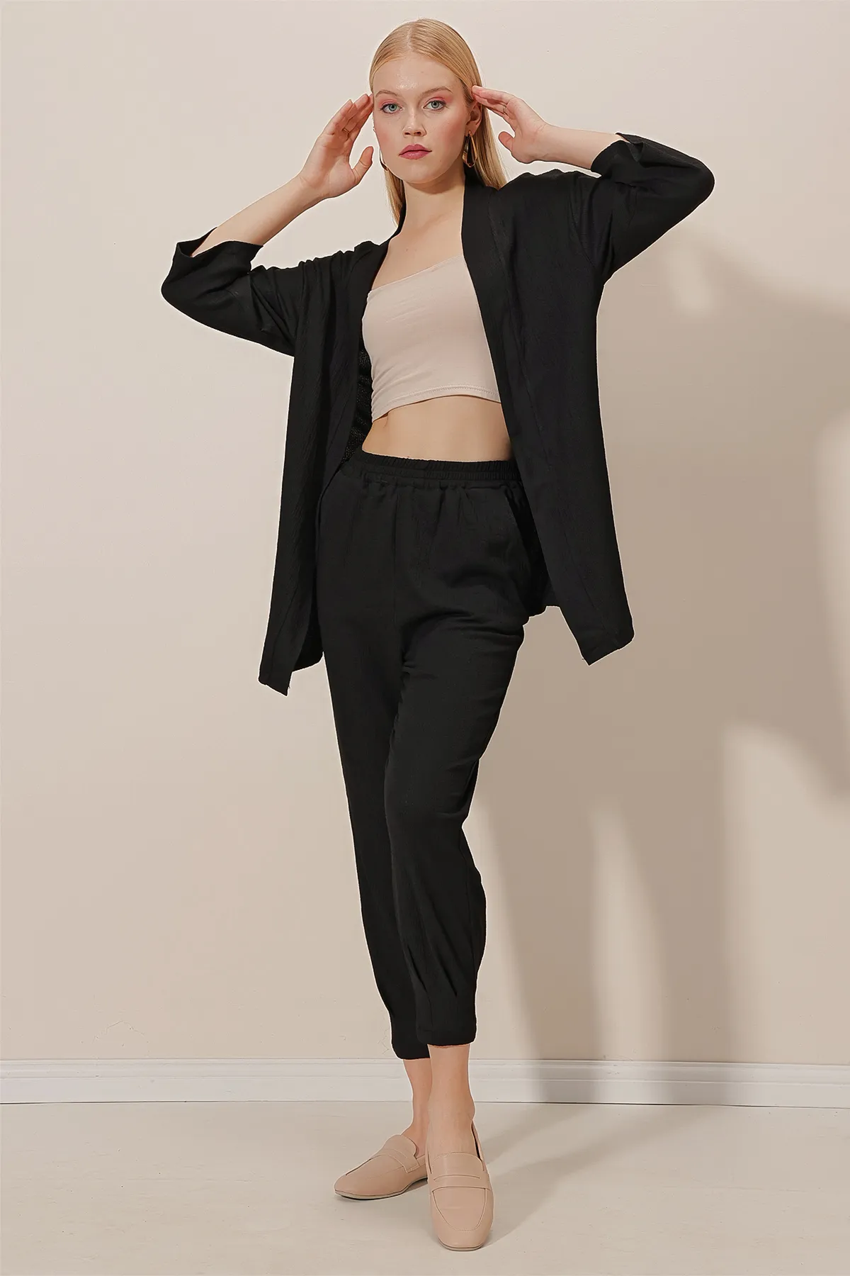 HAKKE  Bürümcük Cardigan-Hosen-Set