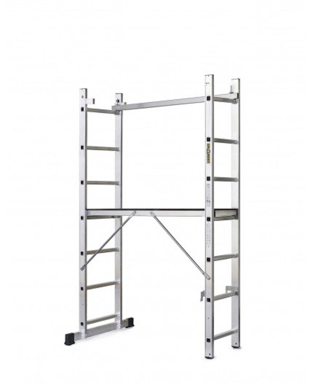 TRIZERATOP Klappgerüst Mehrzweckleiter + Gerüst 150x46cm 2x7 Sprossen PRO