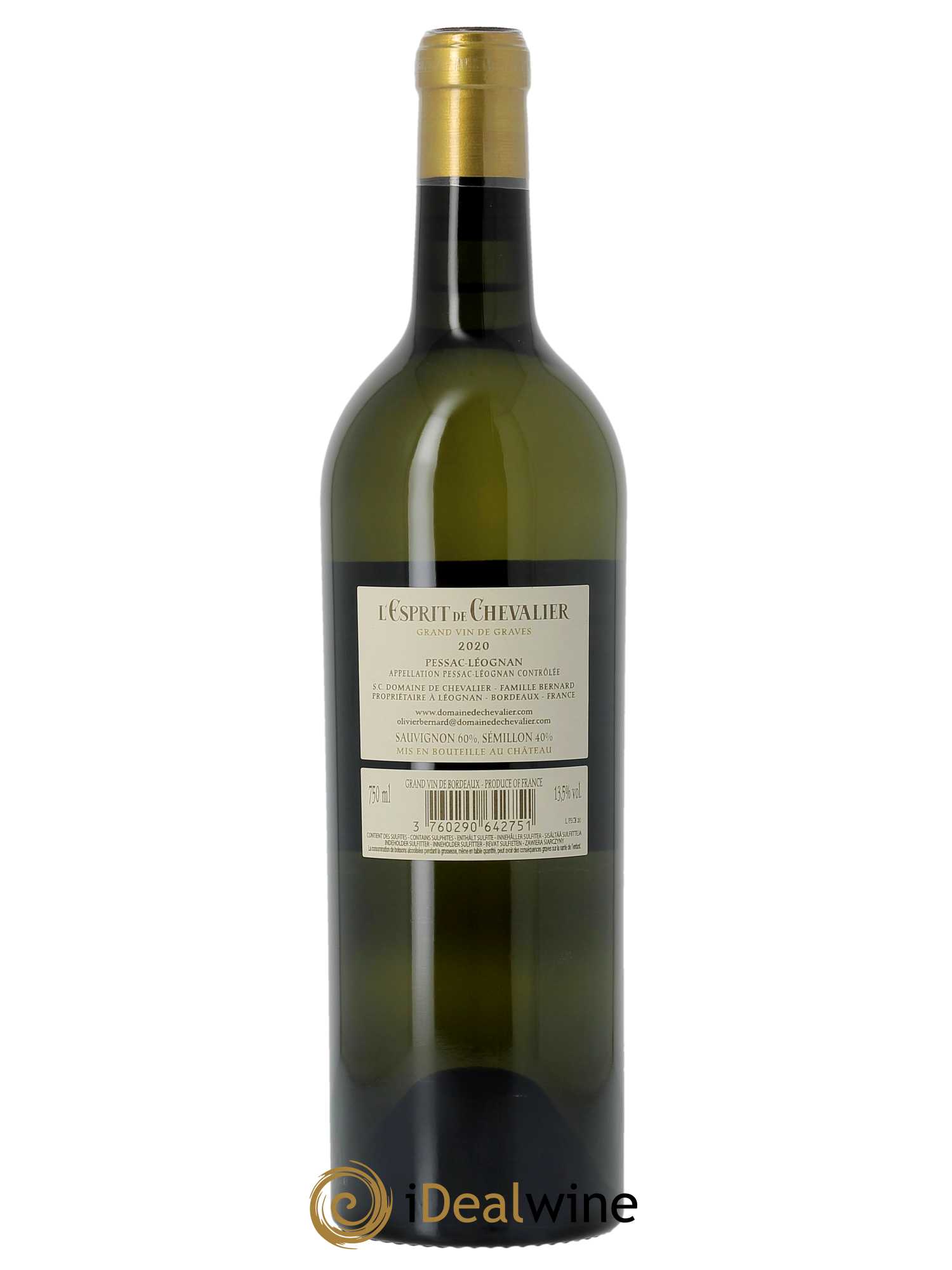 Esprit de Chevalier Second Vin  2020 - Lot de 1 Bouteille