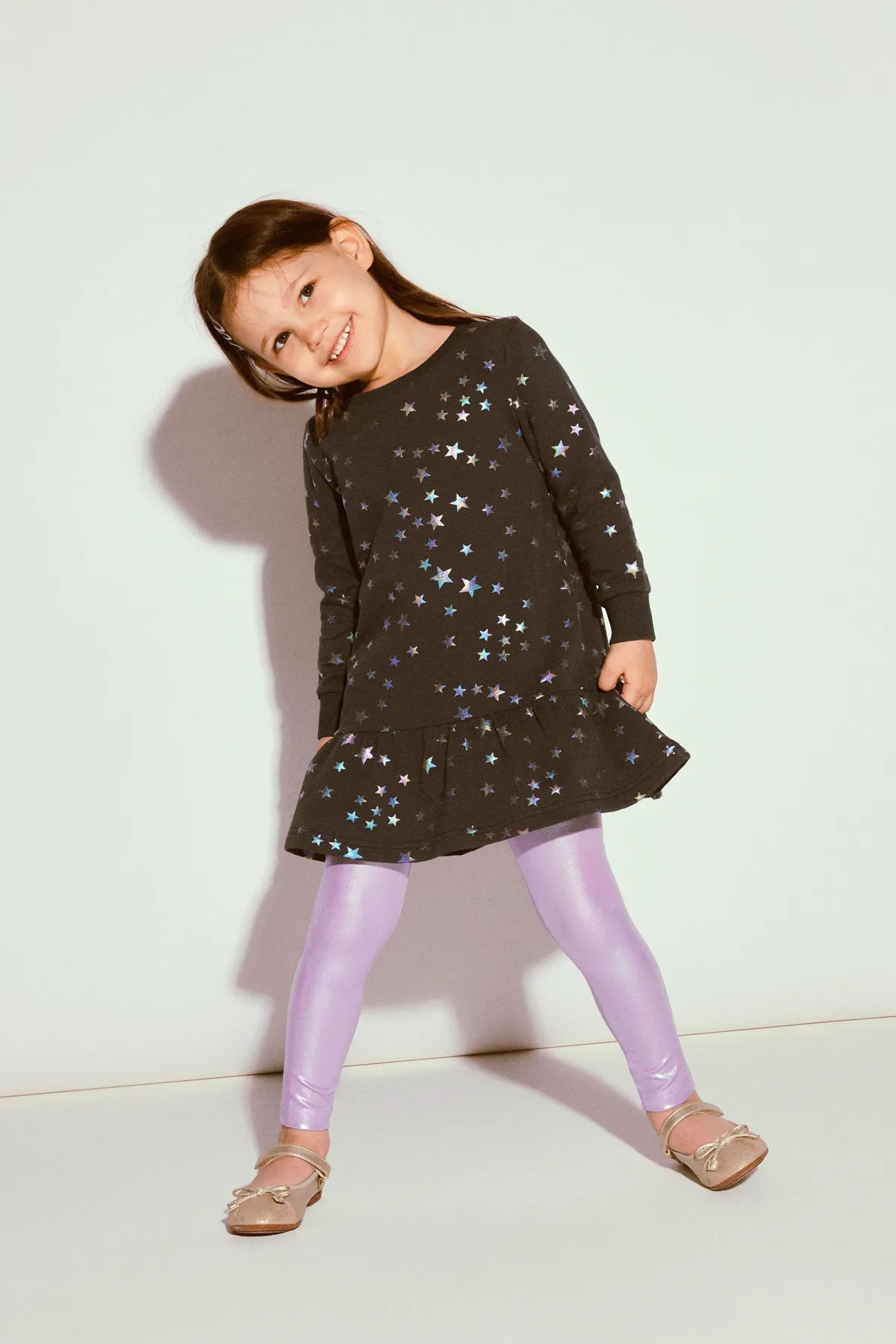 name ıt  Leggings - Silberfarben - Mittlerer Bund
