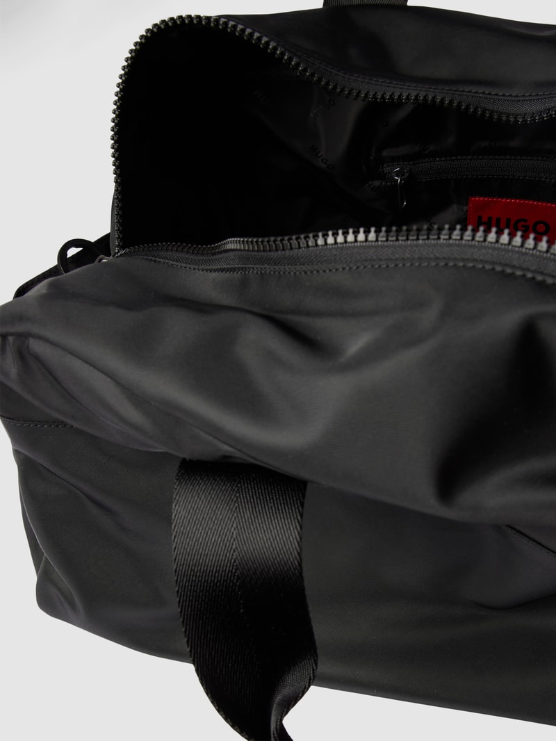Weekender mit Label-Detail Modell 'Ethon' in schwarz