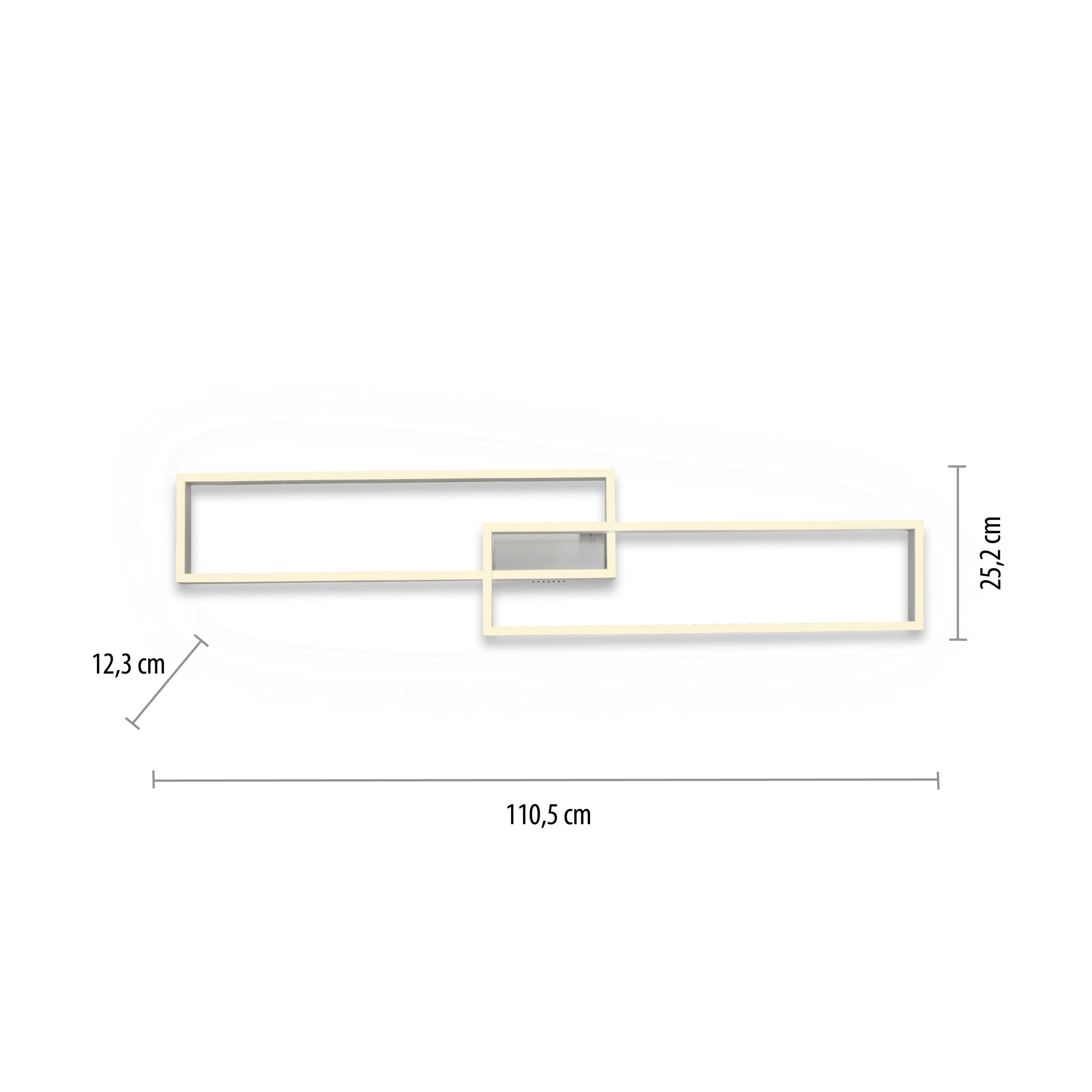Paul NeuhausLED-Deckenleuchte 2flg