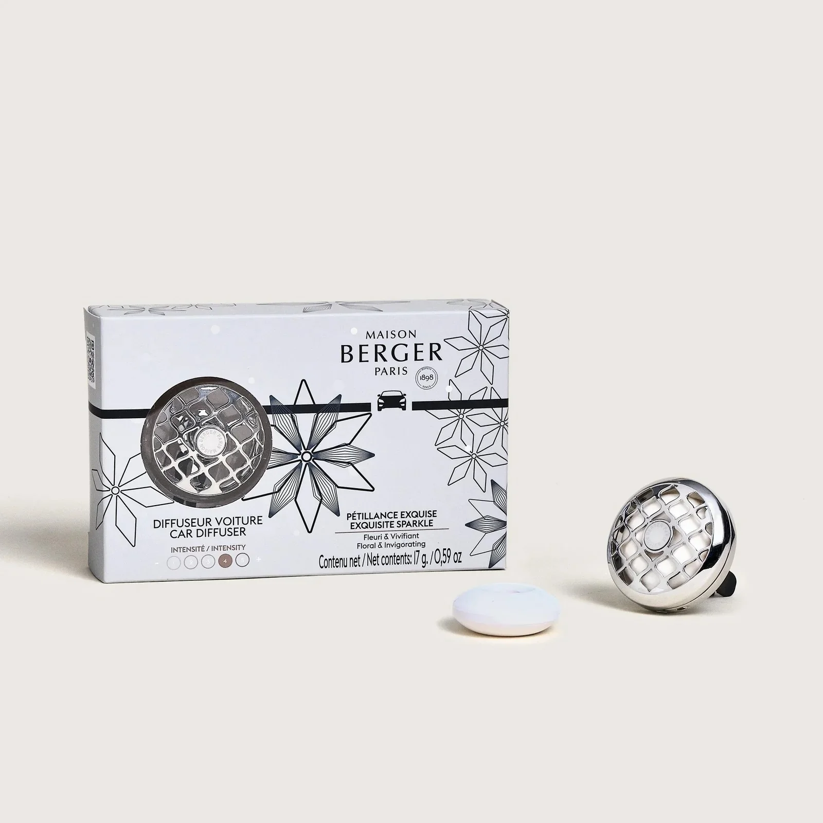 Rosalie autóillatosító + Utántöltő Sparkling Exquisite - Autóillatosító