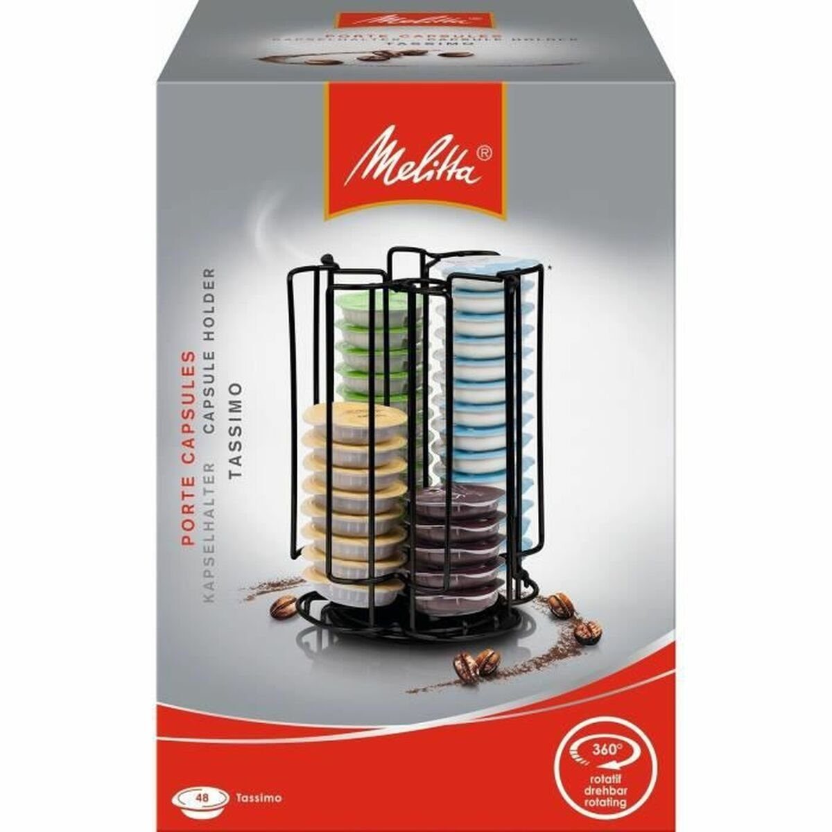 Melitta Kapselmaschine Organizer für Kaffeekapseln Melitta Schwarz Halter Kapselhalter Kaffee