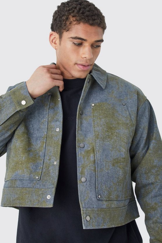Kastige Batik Twill Jacke