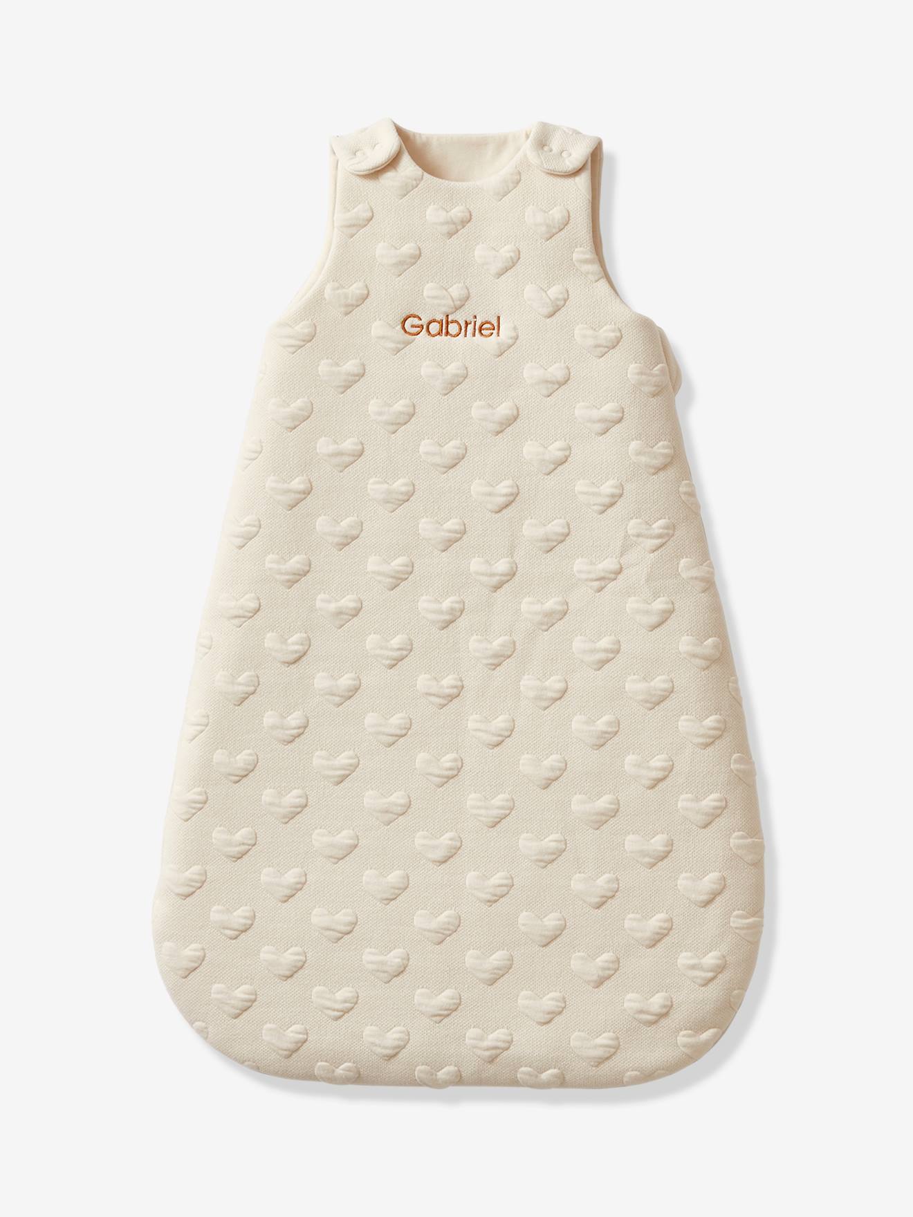 Vertbaudet Baby Schlafsack JACQUARD personalisierbar Oeko-Tex - ocker