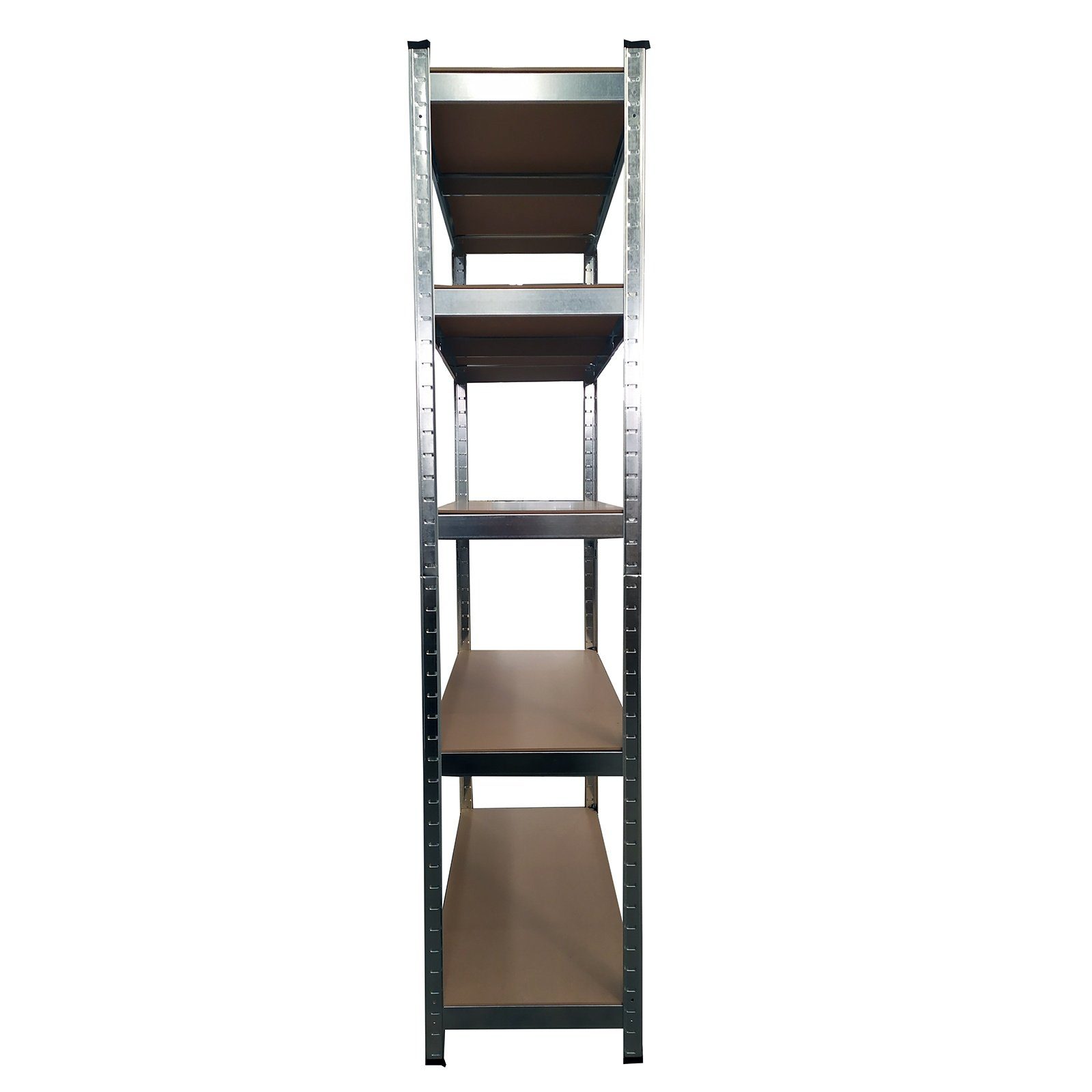 Grafner Schwerlastregal Lagerregal 180x90x40 cm mit 5 Böden max. 875 kg Metall verzinkt, Stck, Kellerregal Steckregal Werkstattregal TÜV / GS geprüft