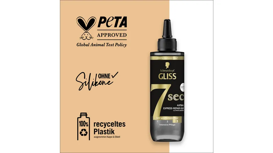 GLISS KUR 7 Sekunden Express-Repair-Kur Ultimate Repair 200 ml 200 ml