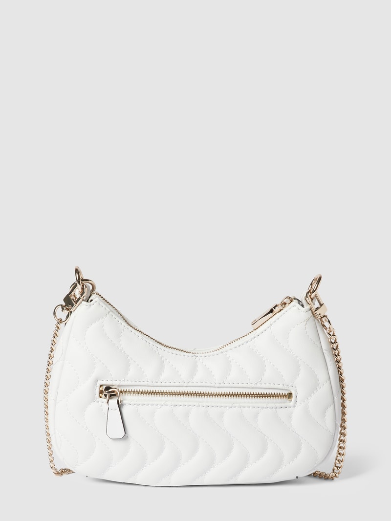 Handtasche mit Steppnähten Modell 'ECO' in weiß